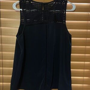 Banana Republic Navy Sleeveless Blouse